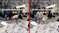 Tijana Ajfon uzela lopatu u ruke, pa pokazala kako "direktorski" čisti sneg