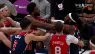 Tuča na NBA parketima: Udarili centri jedan na drugog, hvatali se za gušu