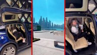JK i Nika u "besnim" kolima: Vozile se u "svemirskom" automobilu po Dubaiju