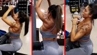 Preplanula Sandra Afrika dominira u teretani: Muškarci će se postideti kad je vide koje težine diže