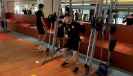 Trening fudbalera Čukaričkog u teretani