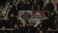 Navijači Sparte iz Praga doneli transparent sa porukom: "Kosovo je Srbija"