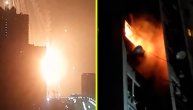 Zvaničnik ukrajinskog MUP-a objavio snimak obaranja aviona: Vatrena lopta pala na zgradu