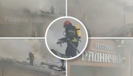 Prvi snimak požara u restoranu Radnički: Od dima se ne vidi ništa