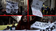 Protest u centru Beograda zbog situacije u Ukrajini