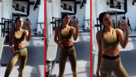 Anastasija ponosna na svoje trbušnjake: Snimila ih tokom treninga u teretani