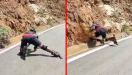 Pukao o stenu kao tikva na točkovima: Nesreća roleraša je teška za gledanje