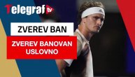 ISPRAVKA - Zverev uslovno suspendovan sa ATP tura