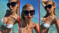 Snežana Borjan uživa na Kubi: Beli bikini na vitkoj figuri stoji kao saliven