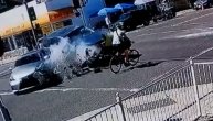 Strašan sudar spasao biciklisti glavu: Spasao ga kriminalac u begstvu od policije