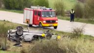 Snimak s mesta nesreće u kojoj je poginuo Branko Gogić, a povređen Ljajić: Auto potpuno smrskan