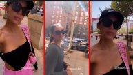 Anastasija šeta Seviljom u "brutalnoj" kombinaciji: Majica otkrila kukove, a torbica je hit