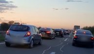 Velike gužve na autoputu kod Ćuprije