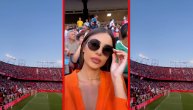 Anastasija sa tribina bodrila Gudelja: Na stadion došla sa njegovom porodicom