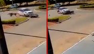 Lansiran sa motora i ostao živ i zdrav: Motociklista se obrnuo u vazduhu posle sudara