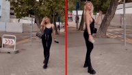 Žena Luke Jovića bez brusa ispred Bernabeua: Još kad se okrenula iz profila, prizor je bio mmmm....