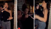 Kaća Grujić na proslavi Zvezdine titule pevala pesmu samo za Snežu Borjan