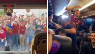 Murinjo snimao slavlje igrača Rome u autobusu i doček navijača u Rimu
