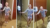 Mala Maša je pravi borac: Bolest joj se vratila, a ona igrala kolo sa stalkom za infuziju