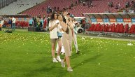 Žene igrača Zvezde stajlingom dominirale na proslavi: Izdvaja se Sneža Borjan