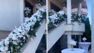 Velike pripreme za svadbu Katarine Grujić: Okićeno stepenište i dvorište spremni za svatove
