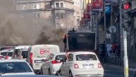 Zapalio se autobus kod tunela na Terazijama