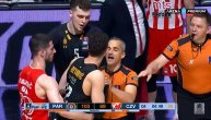 Trifunović pogodio trojku pa onda napravio incident: Igrač Partizana se zaleteo ka Zvezdinoj klupi