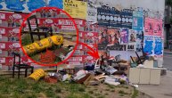 Vlasnik stana napravio đubrište u centru Beograda: Stare stvari, čak i wc šolju izbacio pored parka