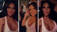 Stanija "izluđuje" Beograđane tesnom haljinom: Grudi prelivaju sa svih strana, a bradavice štrče