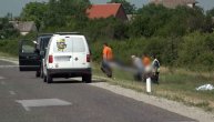 Odnošenje tela nakon teške saobraćajne nesreće kod Šimanovaca: Telegraf na licu mesta