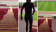 Sofija Milošević trenira na tribinama "Marakane": Zateže zadnjicu uzbrdo i nizbrdo