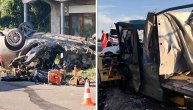 Stravična nesreća kod Sokobanje: Reno smrskan posle direktnog sudara s kamionom, poginuo muškarac