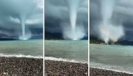 Sila prirode u jednom snimku: Vodeni "tornado" u Sočiju