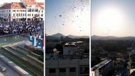 Srceparajuće slike iz Čačka: Građani odali poštu poginulim momcima puštanjem balona