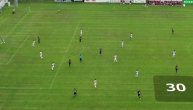 Fudbaleri Partizana su odigrali 30 pasova pre gola Lutovca: Pogledajte snimak dronom