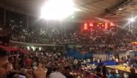 Pogasili se reflektori u Čairu, navijači Srbije popalili telefone da osvetle igračima halu