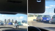Bizarna scena na Mostu na Adi: Vozilo juri u suprotnom smeru, okolni vozači zbunjeni