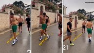 Novak uz kolce trenira na ulici: Hit snimak treninga najboljeg tenisera sveta