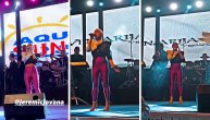 "Mini-koncert" Jovane Jeremić u Vrnjačkoj Banji: Zapevala na bini, publika u neverici