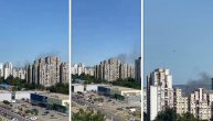 Požar na Novom Beogradu: Gori nekadašnja fabrika IMT