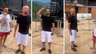 Procurio snimak: Boban Piroman stvarno planira padobranom da se spusti na binu?