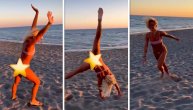 Milica Dabović u minijaturnom bikiniju radi zvezde kao devojčica na plaži