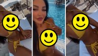 Maji Marinković ogromne grudi samo što ne ispadnu iz žutog bikinija: Snimala se kako uživa s Pecom