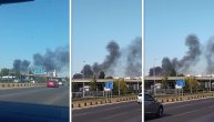 Ogroman dim kulja kod Sava Centra: Veliki požar na Novom Beogradu