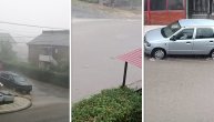 Kiša nije zaobišla Kragujevac, nego je baš "udarila": Potoci se slivaju niz ulice