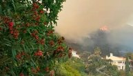 Celo brdo iznad Njivica kod Herceg Novog u plamenu i dimu: Stravični požar divlja na primorju