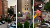 Neustrašiva deca se igraju u parku u Kosovskoj Mitrovici dok oko njih odjekuju sirene za opasnost