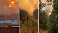 Novi dramatični snimci požara kod Preševa: Vatrena stihija guta šumu, od dima se ništa ne vidi