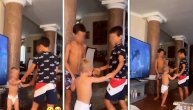 Preslatki video malog Željka Ražnatovića kako se sa braćom igra i peva "ringe raja"