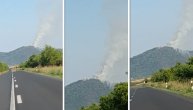 Požar na Vršačkom bregu: Oblak dima se diže sa samog vrha